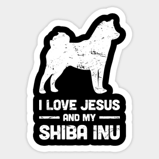 Shiba Inu - Funny Jesus Christian Dog Sticker